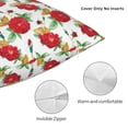 thumbnail image 3 of Pofeuu Rose Flowers Print Double-sided plush pillowcase Square Throw Pillow Covers Pillows Cover for Living Room Bedroom Sofa Couch Cushion Cover（No pillow core）-24"x24", 3 of 7