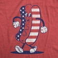 thumbnail image 2 of Womens Fourth Of July Hotdog T Shirt Funny Patriotic Cookout Grilling Tee for Ladies Womens Graphic Tees, 2 of 9