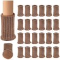 thumbnail image 1 of Calcetines elásticos ZHAOCHENG para patas de silla y mesa juego de 24 protectores de suelo madera color marrón claro, 1 of 4