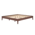 thumbnail image 3 of Now Furniture King Bed Frame, Wooden Platform Bed, Textured Dark Brown, 3 of 7