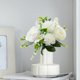 thumbnail image 1 of Arreglo floral artificial de rosa y lila | Ramo de peonía falsa para decoración de boda de verano, plástico resistente y resistente Blanco, rojo, morado, rosa, 12 pulgadas | Decoración de la, 1 of 6