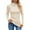 Beige, variant on Women's Turtleneck Long Sleeve Shirts Fall Trendy Tops Slim Fitted Ribbed Knit Basic Casual Sweater,ONE SIZE,Blue