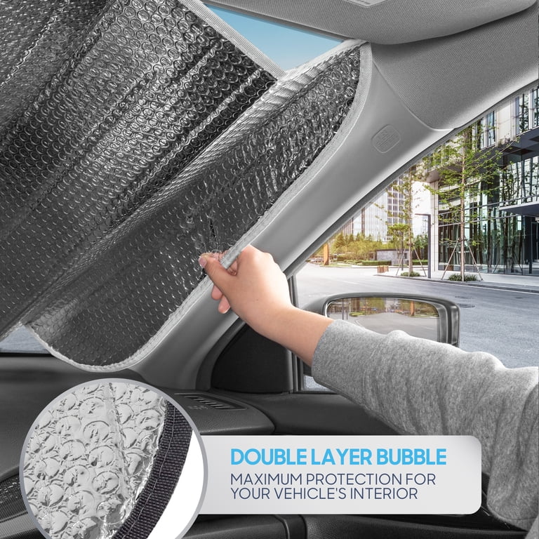 BDK Iridescent Mermaid Windshield Sun Shade, Accordion Folding photo 5