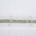 Efavormart 6FT Eucalyptus Sage Green Premium Chiffon Table Runner for ...