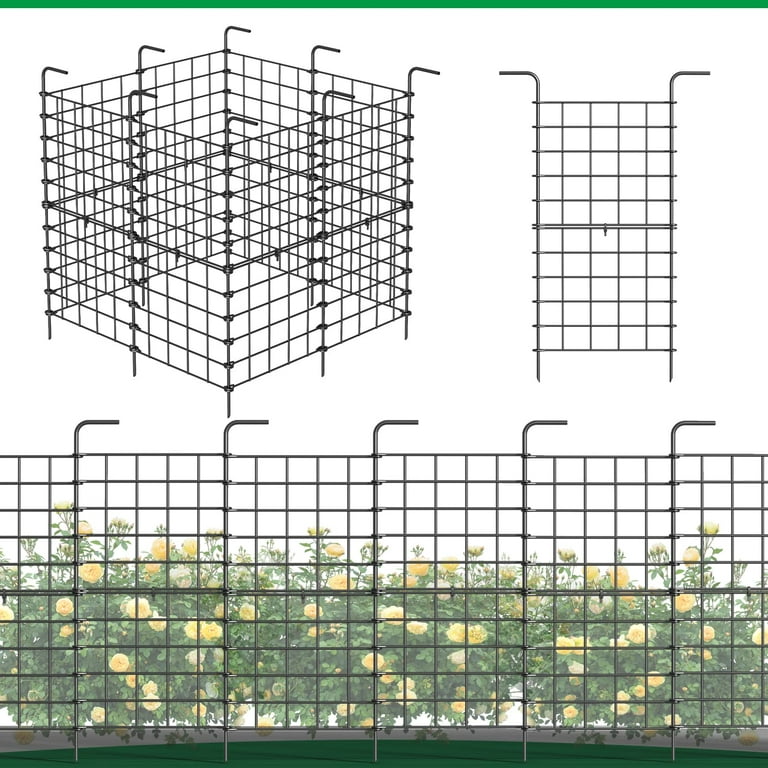 Decorative Garden Fence No Dig Fencing 10 Pack, 37.5in (H) x 10ft