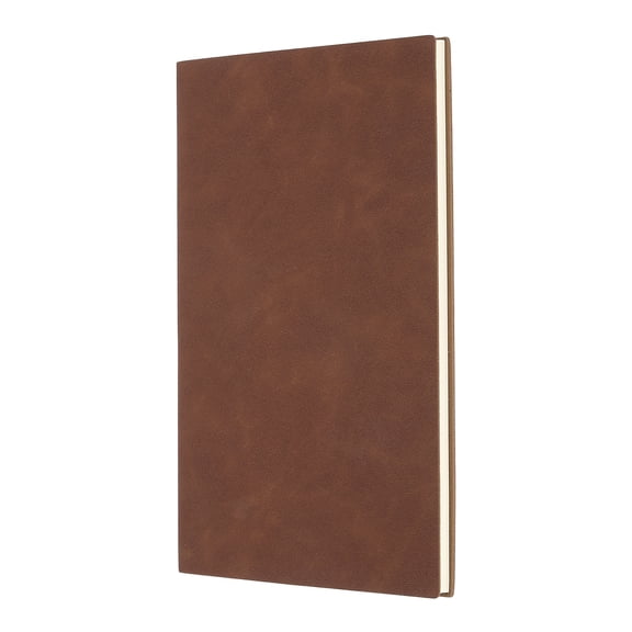 Uxcell Lined Journal Notebook 8.3" x 5.7", A5 60 Pages Journaling Notebooks 80 GSM Thick Paper, Pu Leather Daily Journal Book, Brown