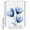 White Light Blue Purple, variant on Small Stall Shower Curtain 36x72 Inch Narrow Half Size Light Blue Tulip Bath Curtains Bathroom Decor Elegant Modern Rustic Botanical Floral Waterproof Fabric Shower Curtain Set with Hooks 36 Inch