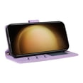 thumbnail image 2 of Crossbody Wallet Case for Samsung Galaxy S21 Ultra, Credit Card Slots Elegant PU Leather Magnetic Closure Shoulder Strap Purse Phone Case Flip Stand Full Protection Cover for Women Girls, Purple, 2 of 9