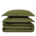 thumbnail image 6 of Cannon 200 Thread Count Percale Oversized Comforter Set Olive Green Cotton 3-Piece King Comforter Set, solid color themed, for Men and Women, OEKO-TEX Certified Confidence, 6 of 6