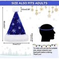 thumbnail image 4 of Christmas Hat for Adults, Deluxe Velours Santa Hat with Soft Liner, Plush Brim Santa Claus Santa Hat with Golden Sequins Snowflake for Men Women, 4 of 4