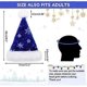 thumbnail image 4 of Christmas Hat for Adults, Deluxe Velours Santa Hat with Soft Liner, Plush Brim Santa Claus Santa Hat with Golden Sequins Snowflake for Men Women, 4 of 4