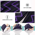 thumbnail image 6 of Neon Purple Wave 20x30" Queen Plush Pillow Case, Soft Zippered Bed Pillowcase for Bedroom, 6 of 9