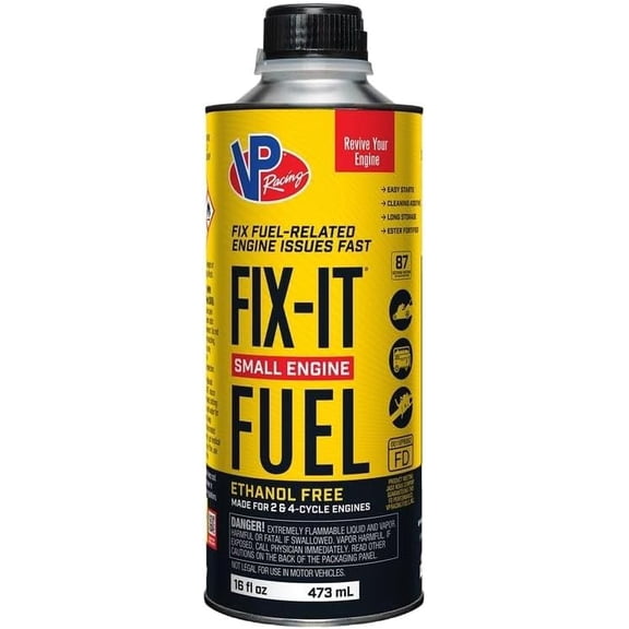 VP Racing Fuels 663516, Fix-It Fuel, Fixes Poor or Non-Running 2-Cycle and 4-Cycle Small Engines (SEF) - 16 Ounce (1 Pack)