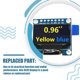 thumbnail image 4 of Matsuzay Módulo OLED 7 pines GND 0,96 pulgadas SSD 1306 SPI 128*64 Tablero de pantallas de alta definición Mini pantallas LED autoluminosas Electrónica Amarillo azul, 4 of 6