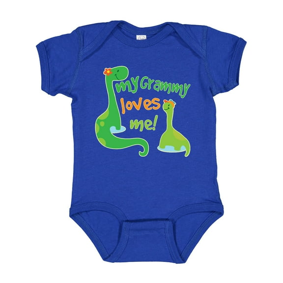 Inktastic My Grammy Loves Me Grandson Boys Baby Bodysuit