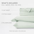 thumbnail image 3 of Luxury Cooling 100% Rayon From Bamboo Silky Soft Bed Sheets Set Aqua Queen Size Bedding by Comfort Canopy, 3 of 12