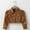 Brown, variant on Zecgelong Toddler Girls Motorcycle Jackets Faux Coat Turn Down Collar Long Sleeve Crop Outerwear Coats