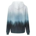 thumbnail image 5 of SYMOID Womens Oversized White Ombre Hoodie - Soft Stretch 95% Polyester 5% Spandex with Kangaroo Pocket & Drawstring, Casual Loungewear for Daily Errands,Size M, 5 of 5