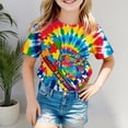 thumbnail image 2 of Awareness Day Short Sleeve T Shirt For Kids Girls Youth Ribbed Blend Casual Comfortable Tee, 2 of 4