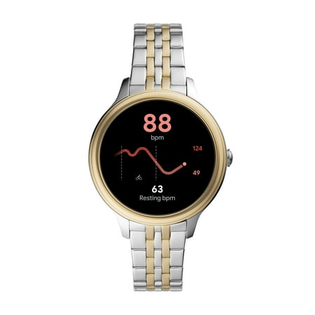 Fossil - Gen 5e Smartwatch 42mm Two-Tone Stainless Steel - Silver and Gold
