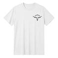 thumbnail image 7 of Mens Western Cotton T Shirts Vintage Printed Summer Short Sleeve Tee Shirts Casual Crewneck Tops White XXL, 7 of 7