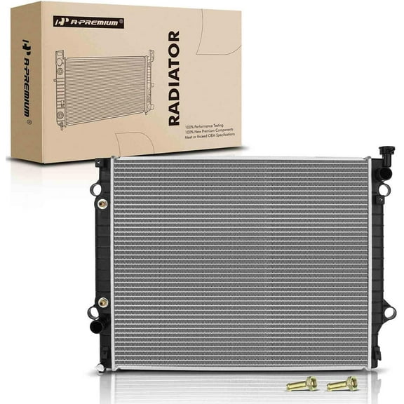 A-Premium Engine Coolant Radiator Assembly with Transmission Oil Cooler Compatible with Toyota Tacoma 2005-2015 2.7L 4.0L, Automatic Transmission, Replace# 8012800, 164100C180