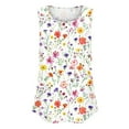 thumbnail image 5 of PNTUTB Ladies' Comfortable Blouses Loose Tank Casual Printed Sleeveless Round Neck Basic Tees, 5 of 6