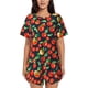 thumbnail image 1 of Fotbe Tomatoes Conjunto de Pijama Estampado para Mujer, 2 Piezas, Ropa de Dormir con Camiseta de Manga Corta y Shorts Suaves-Small, 1 of 6