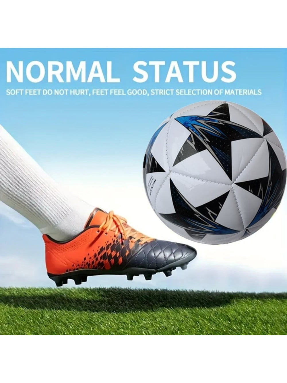 Size 2 Star Design Soccer Ball, White/Green, 1 Pack