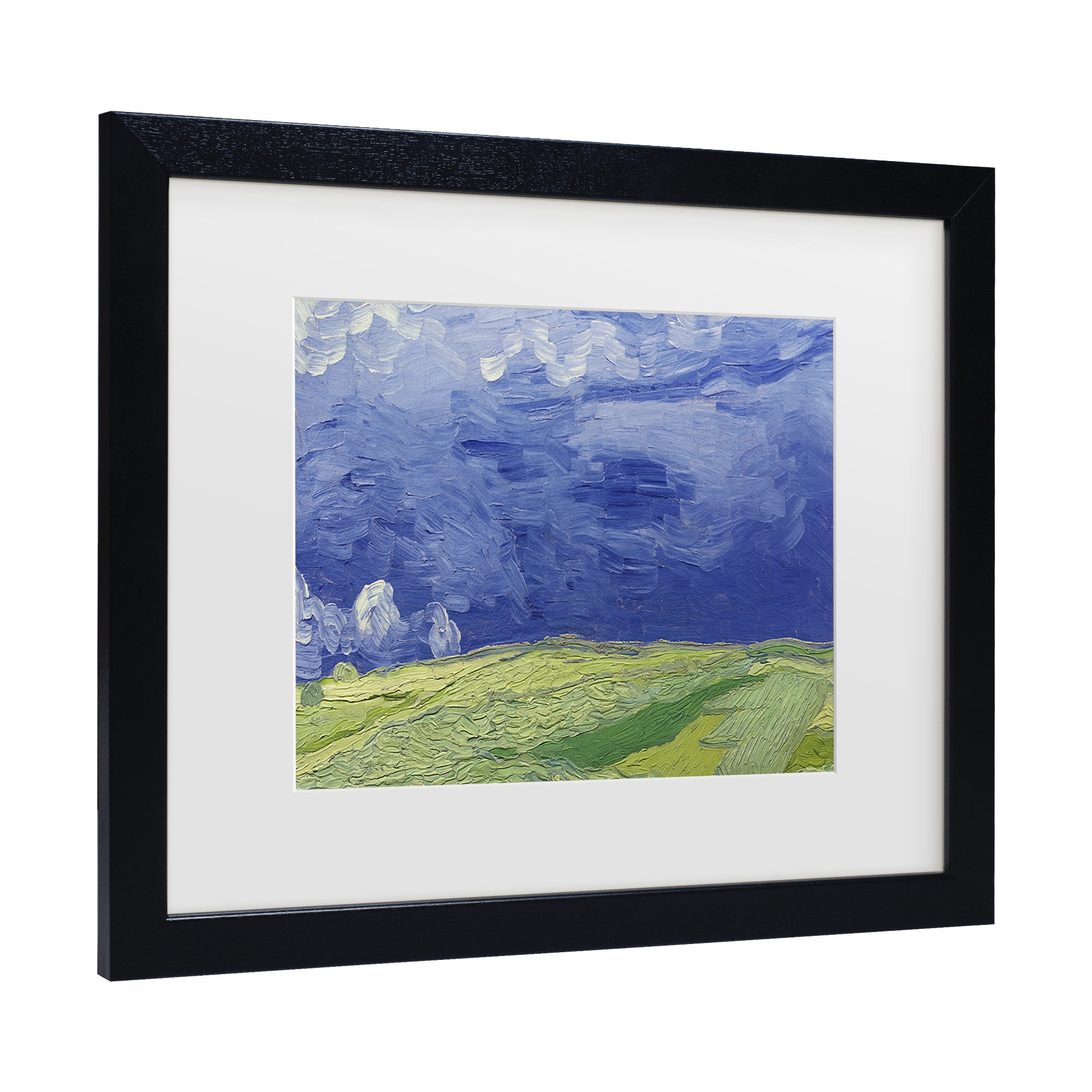 Trademark Fine Art 'Wheatfields under Thundercloud' Canvas Art by Vincent Van Gogh