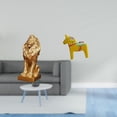 thumbnail image 2 of Figura de león,Estante con estatua de león para escritorio,oficina,decoración del hogar,Figura de escritorio,Estatua tradicional sueca del caballo de Dala,Figura creativa del caballo, 2 of 8