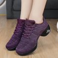 thumbnail image 5 of Women's Jazz Shoes Dance Trainers Lace Up Cushion Breathable Ladies Split Sole Dance Sneakers Platform Shoes, 5 of 11