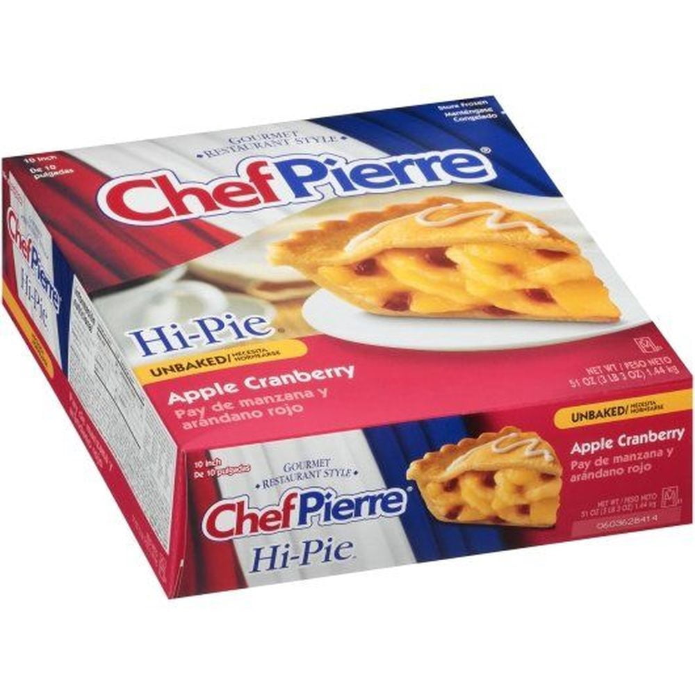 Chef Pierre Hi-Pie 10 inch Apple Cranberry Unbaked Pie, 3.19 Pound -- 6 per case
