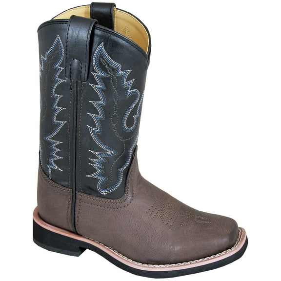 smoky mountain boys brown/black tyler square toe western cowboy boots
