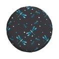 thumbnail image 3 of Rv Spare Tire Cover 16 inch - Blue Heart Dragonfly Tire Covers for Trailers, Adjustable Camper Spare Tire Cover, 3 of 7