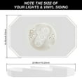 thumbnail image 2 of FUYGRCJ Siding Mounting Kit, Plastic Siding Mounting Block, Outdoor Light Mounting Block, Textured Siding Mounting Plate for 1/2inch Lap Double and 4inch Height Siding, 2 of 11