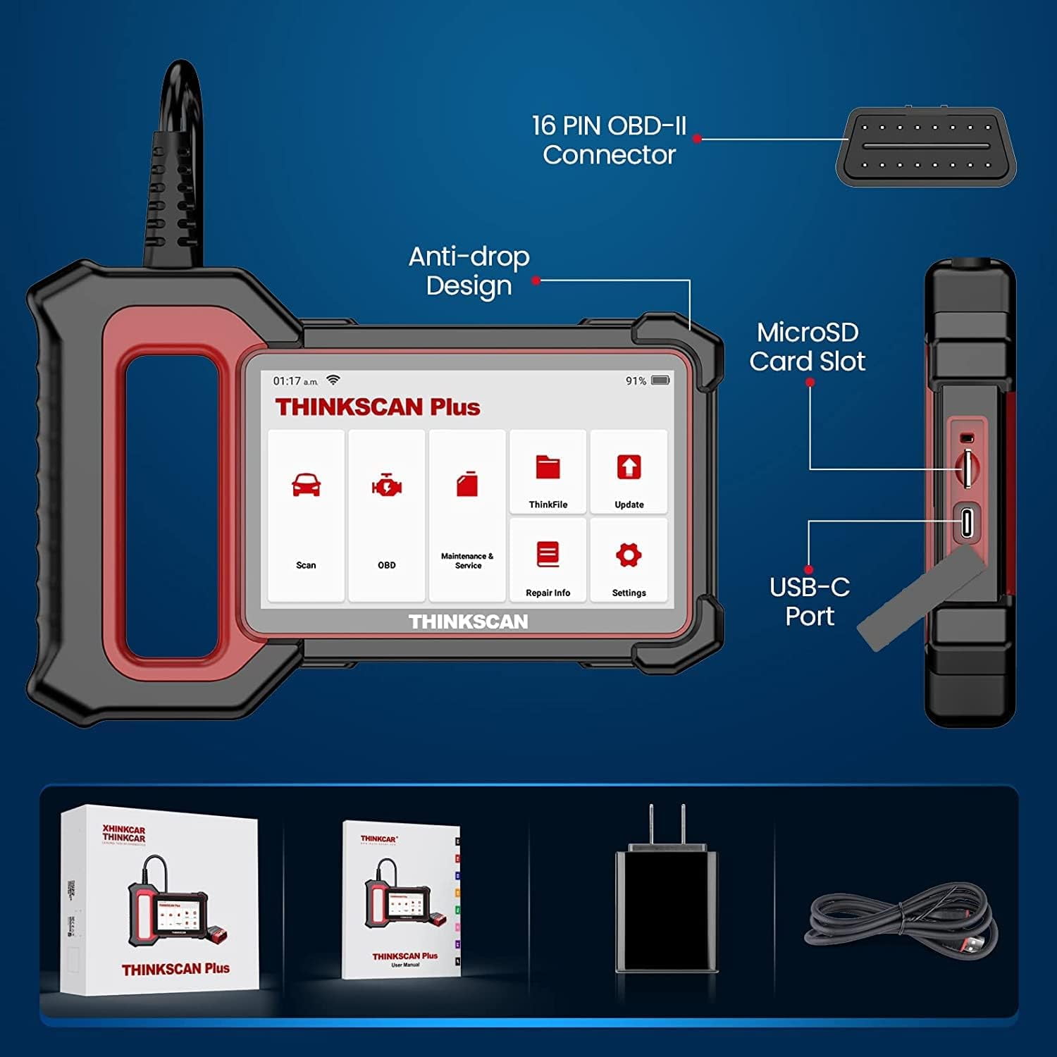 Thinkcar Auto Diagnostic Scanner OBD2 Scan Tool - THINKSCAN PLUS
