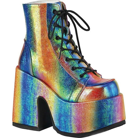 Women's Demonia Camel 203 Platform Ankle Boot