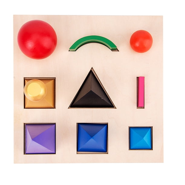 BRIGHTFUFU 1 Conjunto de jigsas estereoscópicas de madera Aprendizaje Gramática Jigsaw Sintaxis Symbol Toy
