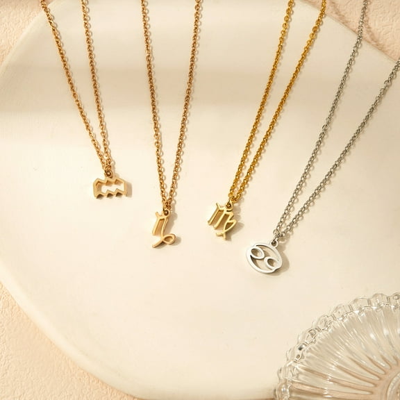 Anavia Zodiac Necklace, Constellation Pendant Necklace, Astrology Birthday Gift Zodiac Pendant, Best Birthday Gifts for Friend
