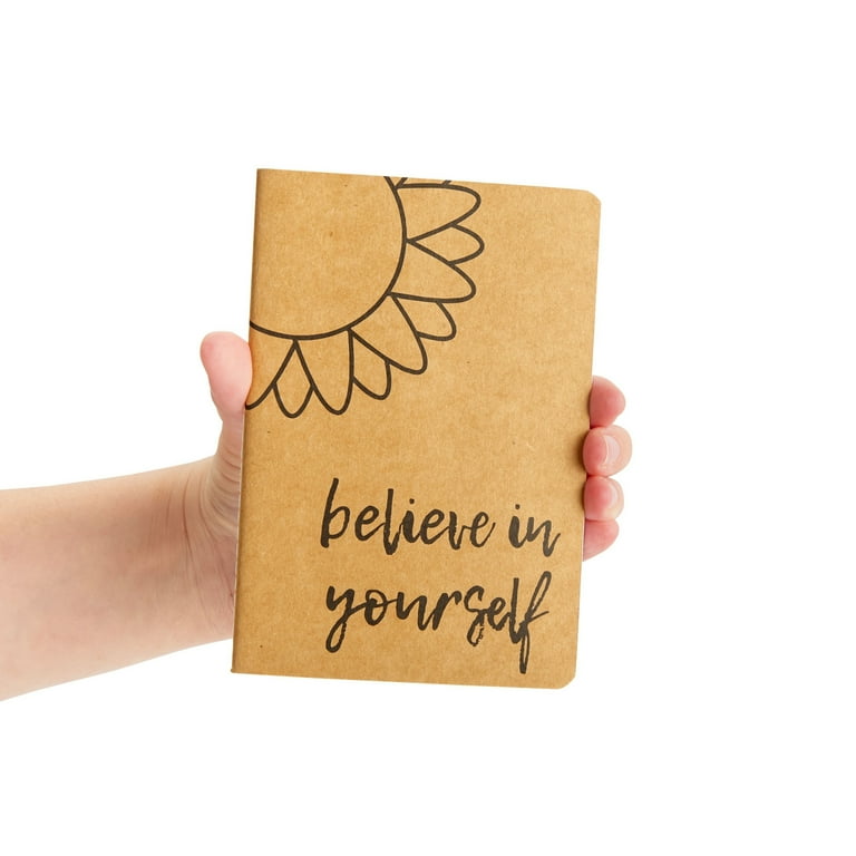 Paper Junkie Stationary Books Set - 12 Pack Kraft Paper