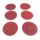thumbnail image 1 of Papel De Lija Redondo, Amplia Aplicación Disco De Lijado Con Cierre De Gancho Y Bucle De 8 Orificios 125 Mm 6 Tipos Buena Combinación 60 Piezas Para Madera, 1 of 7