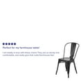 thumbnail image 5 of Emma + Oliver Commercial Grade Black Metal Indoor-Outdoor Stackable Chair, 5 of 13