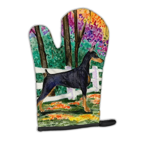 Carolines Treasures SS8428OVMT Doberman Oven Mitt Large multicolor