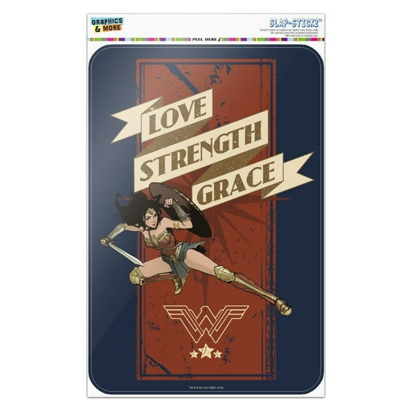 Wonder Woman Movie Love, Strength, Grace Home Business Office Sign