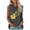 Grey, variant on Women's Sleeveless Tank Top O Neck Sunflower Print Tank Tops Casual T Shirts Blouse Summer Shirts