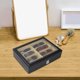 thumbnail image 2 of Caja de anteojos de sol de cuero sintético - 8 ranuras - Estuche/relojes negros con cerradura para hombres y mujeres33.7 * 25.3 * 8 cm TUNC Sencillez, 2 of 5