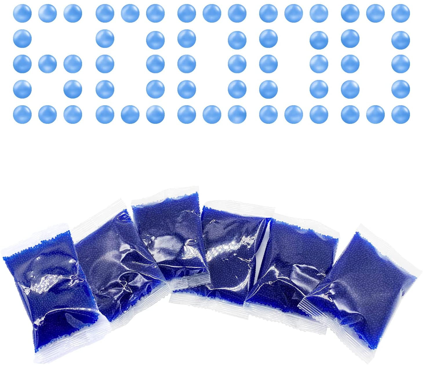4 Pack, 40,000 rounds Water Bullets Beads, for Water Gun Toys Refill Ammo,  Gel Ball Grow Magic, Vase Filler Beads, Jelly Beads for Kids Sensory 