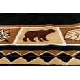 thumbnail image 5 of Furnish my Place 631 Black 3'6"x5'6" Wildlife Bear Rustic Moose Decor Lodge Cabin Area Rug, Elegant and Durable Mat, Black, 5 of 6