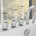 thumbnail image 5 of 67-in L x 29.5-in W White Acrylic Right Drain Freestanding Whirlpool Tub with Faucet - Handshower - EMPV-67AIS09, 5 of 14